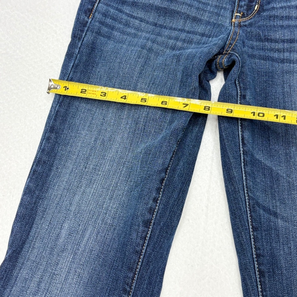 American Eagle Vintage Flare Jeans Dark Wash Low Rise Stretch Size 0 Regular - Picture 6 of 13